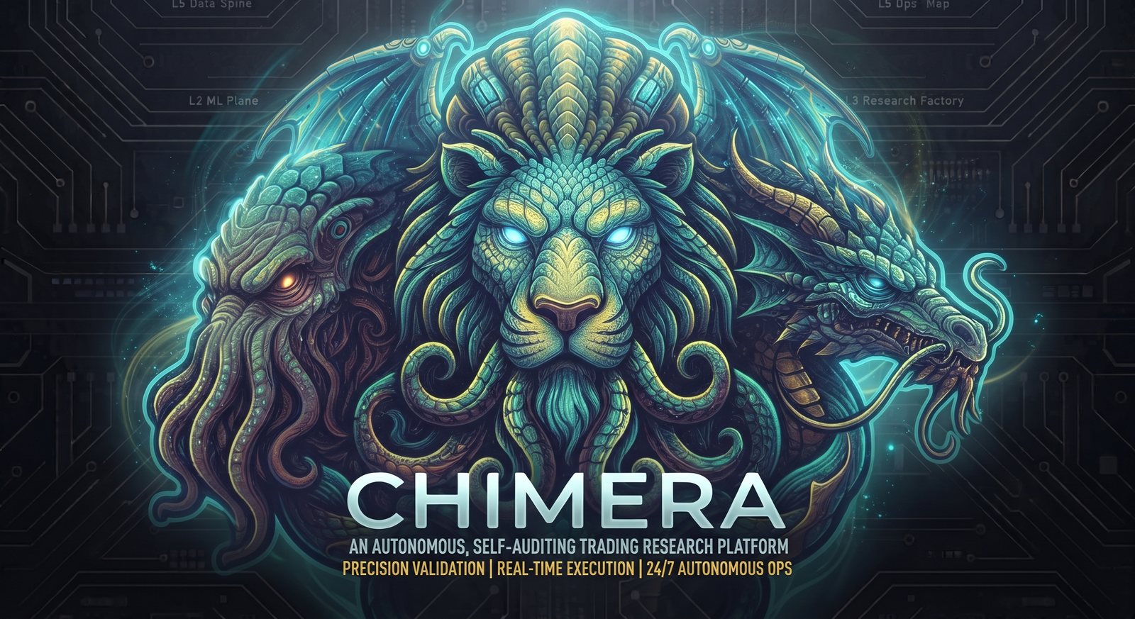 Chimera: an autonomous, self-auditing trading research platform